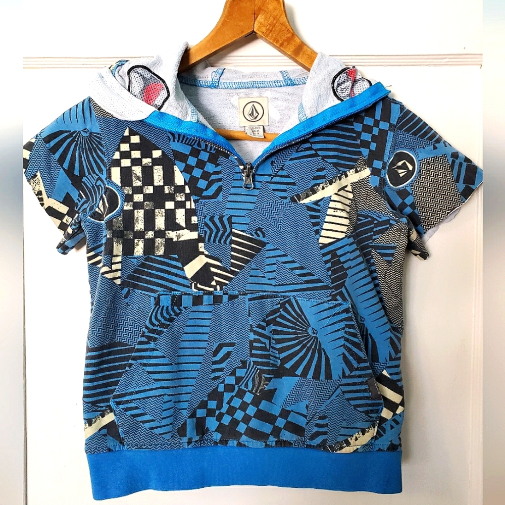 Vintage Volcom Boys Cut Off Hoodieππ€